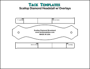 Scallop Diamond Headstall w/ Overlays **PDF**