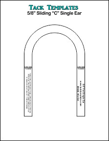 Simple &quot;C&quot; Sliding Ear Piece - 5/8&quot; **PDF**