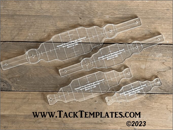 Straight Round Rectangle Halter Set