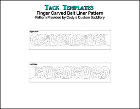 Finger Carved Belt Liner   **PDF**