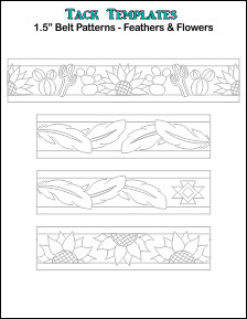 Belt Pattern - Feathers &amp; Flowers  **PDF**