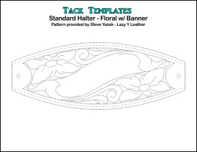 Standard Noseband - Floral w/ Banner **PDF**