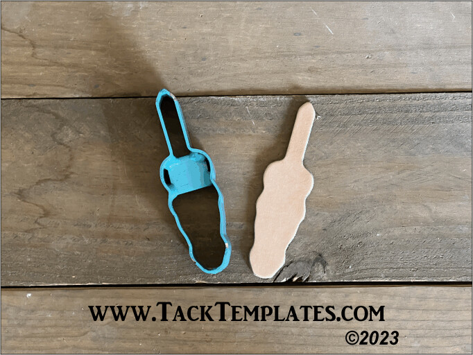 Horse Head Key Fob Leather Die