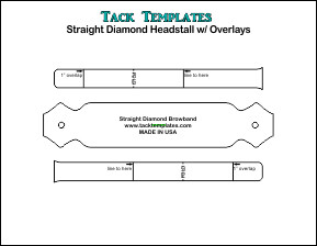 Straight Diamond Headstall w/ Overlays **PDF**