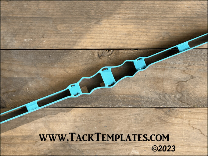 Diamond Round Browband Leather Die