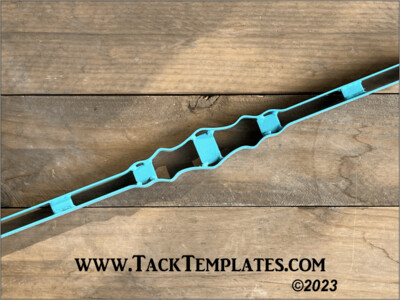 Diamond Round Browband Leather Die
