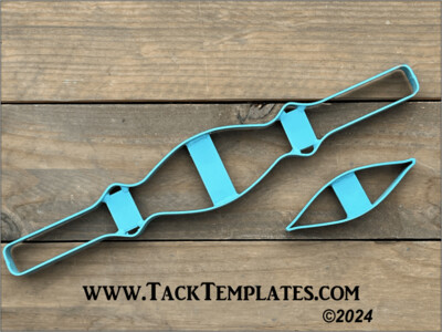 Scallop Diamond (DE) Shortie Breastcollar Leather Die