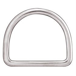 Flat Saddle Dee (Stainless Steel) - 3 1/2"
