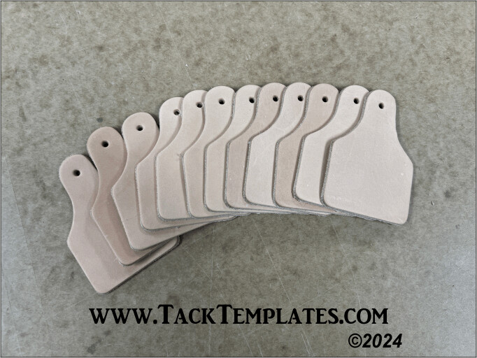 Goat Ear Tag Leather Blanks