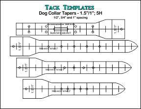 Dog Collar Taper - 1.5&quot;/1&quot; **PDF**