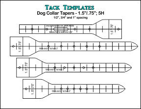 Dog Collar Taper - 1.5&quot;/.75&quot; **PDF**