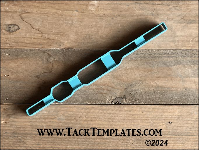 Rectangle Headstall Cheek Leather Die