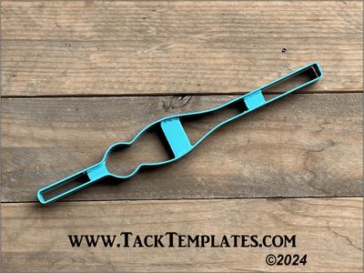 Double Round Headstall Cheek Leather Die