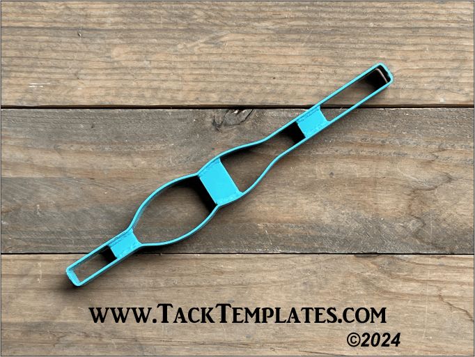 Scallop Headstall Cheek Leather Die