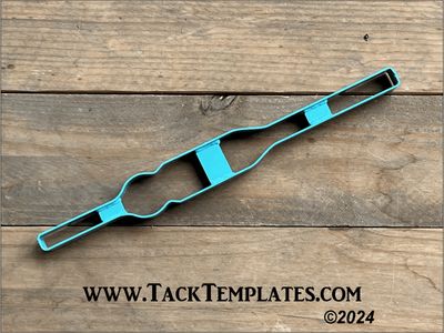 Straight Round Headstall Cheek Leather Die