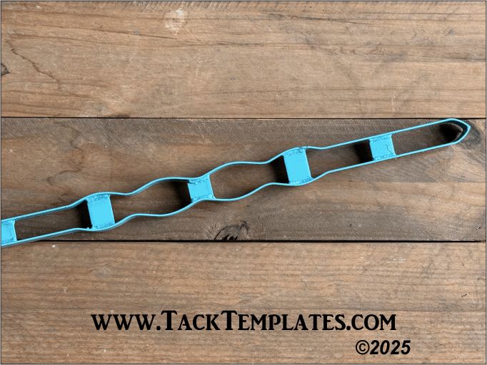 Quad Scallop Dog Collar Leather Die