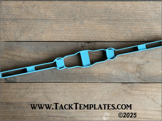 Straight Round Deluxe Browband Leather Die