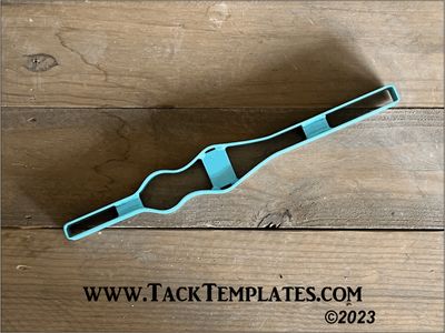 Diamond Round Split Ear Headstall Leather Die