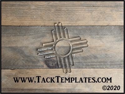 Sun Symbol Applique Template