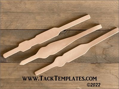 Headstall Cheeks Leather Blanks (per set)