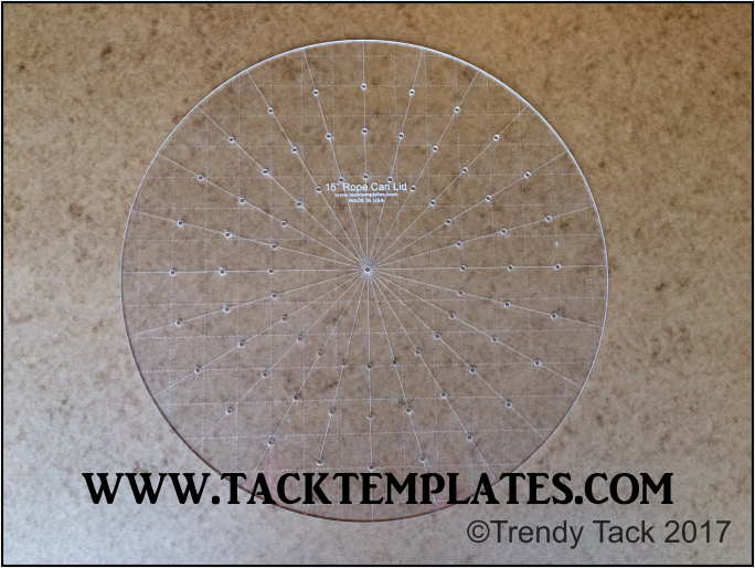 15&quot; Rope Can Lid Template