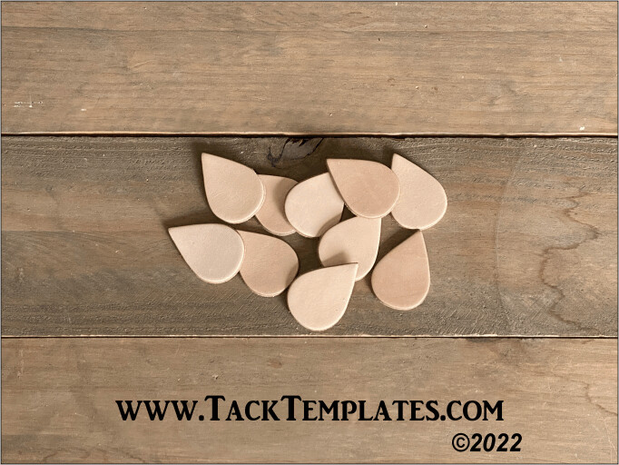 Leather Earring Blanks - Teardrop (10pk)