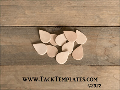 Leather Earring Blanks - Teardrop (10pk)