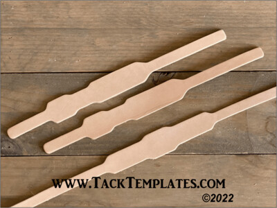 Rectangle Browband Headstall Leather Blanks (per set)