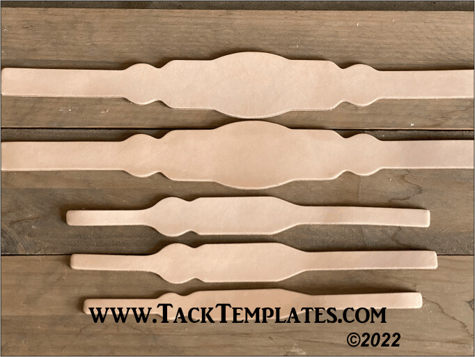 Straight Round Deluxe Tack Set Leather Blanks