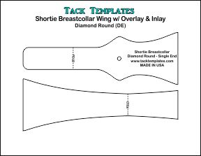 Shortie Breastcollar - Diamond Round (Single End) **PDF**