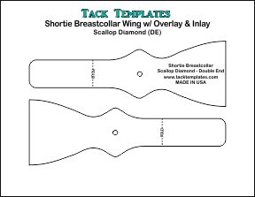 Shortie Breastcollar - Scallop Diamond (Double End) **PDF**