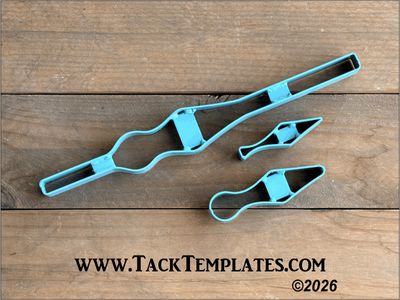 Diamond Round Headstall Cheek Leather Die