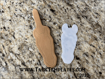 Horse Head Key Fob Leather Die