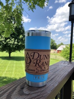 Insulated Tumbler Wrap Leather Blanks - 20 Oz