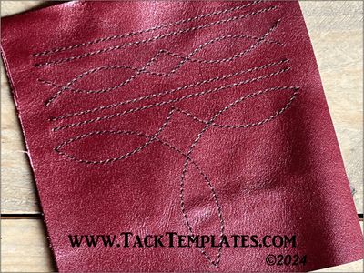Boot Tip Stitch Template
