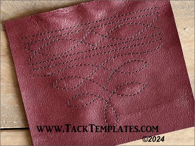 Deluxe Boot Tip Stitch Template