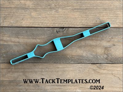 Scallop Diamond Headstall Cheek Leather Die