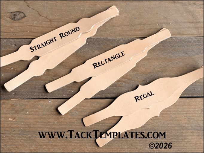 HALTER CHEEK Leather Blanks (per set of 2)