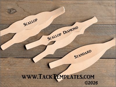HALTER CHEEK Leather Blanks (per set of 2)