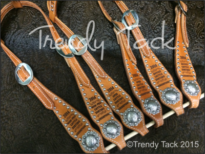 Headstall Cheeks Leather Blanks (per set)