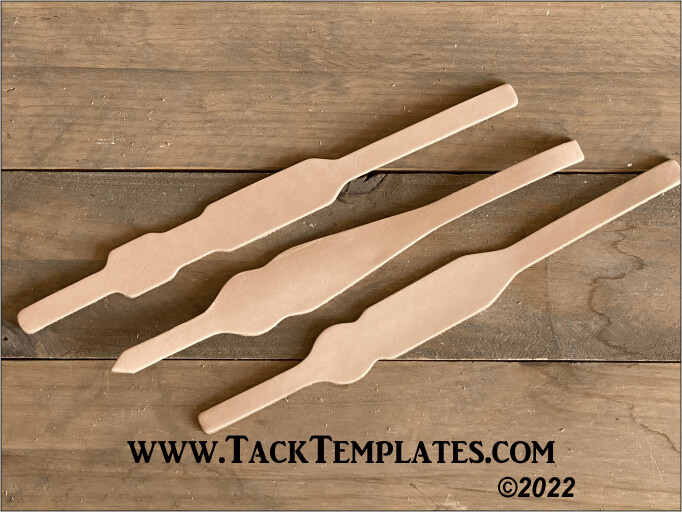 Headstall Cheeks Leather Blanks (per set)