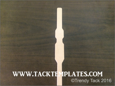 Rectangle Center Strap (for Breastcollar) Leather Blanks