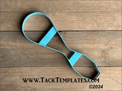 2.5" D-Ring Center Backer Plate Leather Die
