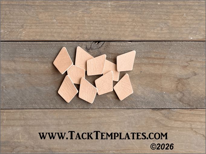 Leather Earring Blanks - Long Diamond (10pk)