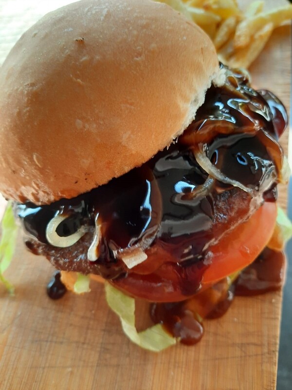 Pie Works Monkey Gland Burger With A Side