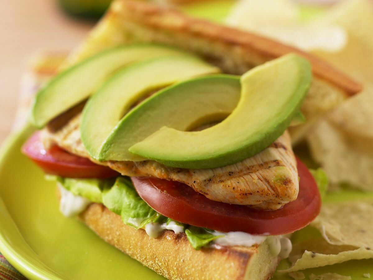 Chicken &amp; Avo on Ciabatta Or Normal Roll  (N/S)