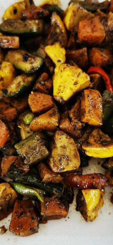 Oven roasted Grilled Vegetables