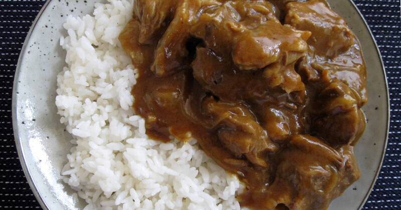 Beef curry with rice