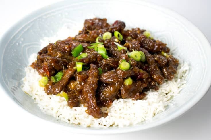 Beef Strips with sticky BBQ Sauce (no rice)