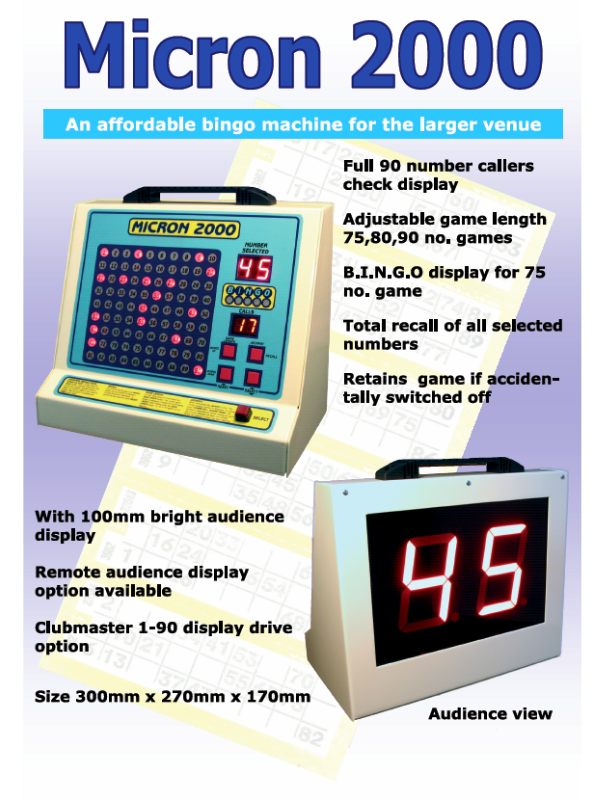 &#39;Micron 2000&#39; Bingo Machine